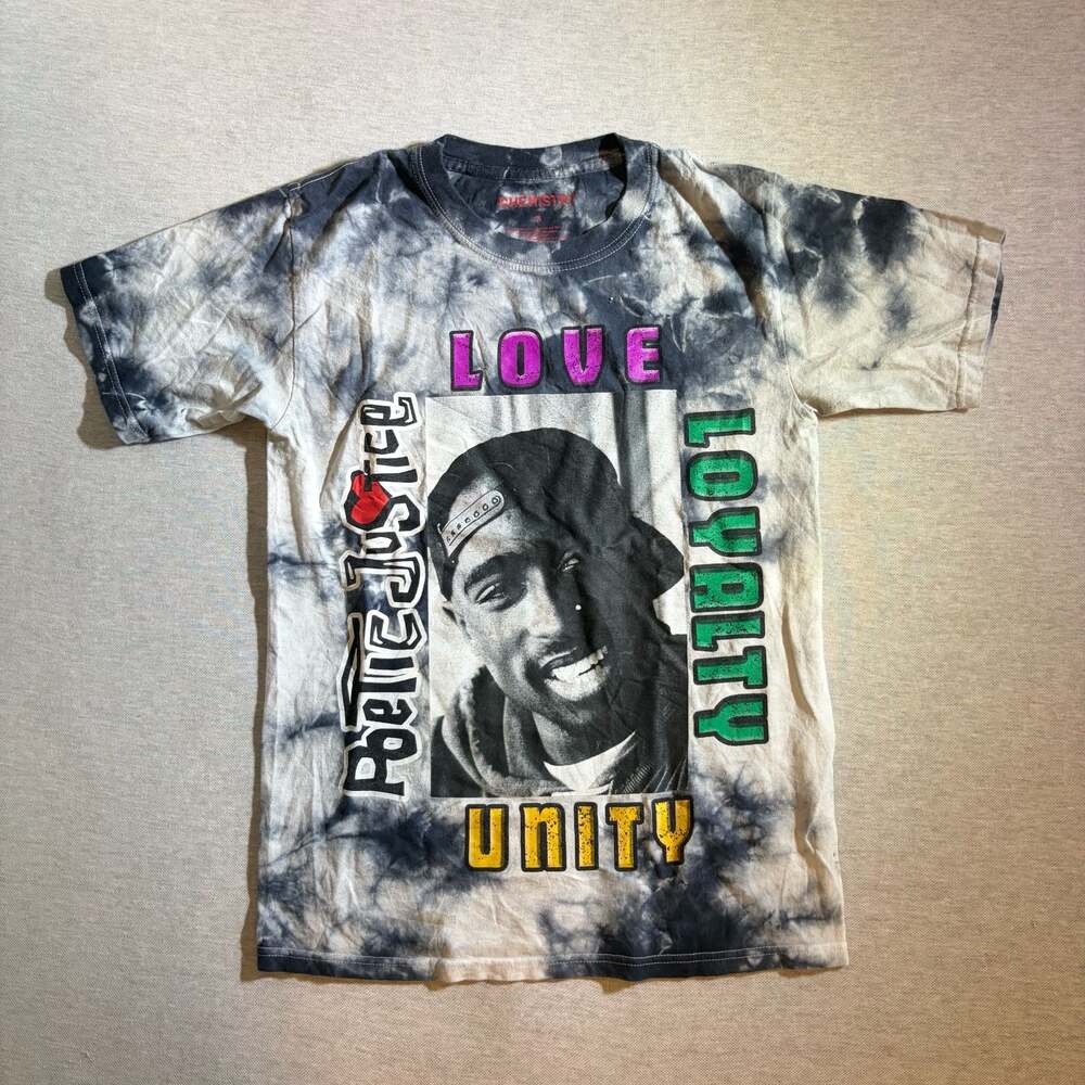 Chemistry Poetic Justice Tupac Shakur Love Loyalty Unity Tie-Dye Graphic T-Shirt